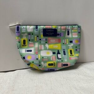 Kate Spade Green and Pink Cosmetic Bag